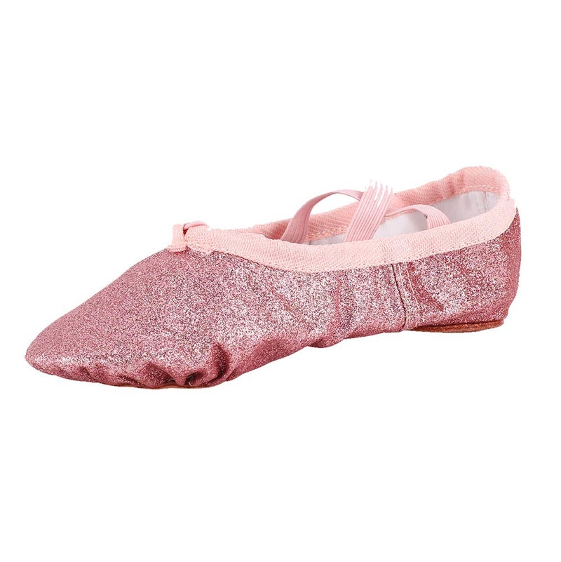 MSMAX Ballet Shoes Wedding Party Dance Flats for Girls Pink 9 M US Toddler - Image 1